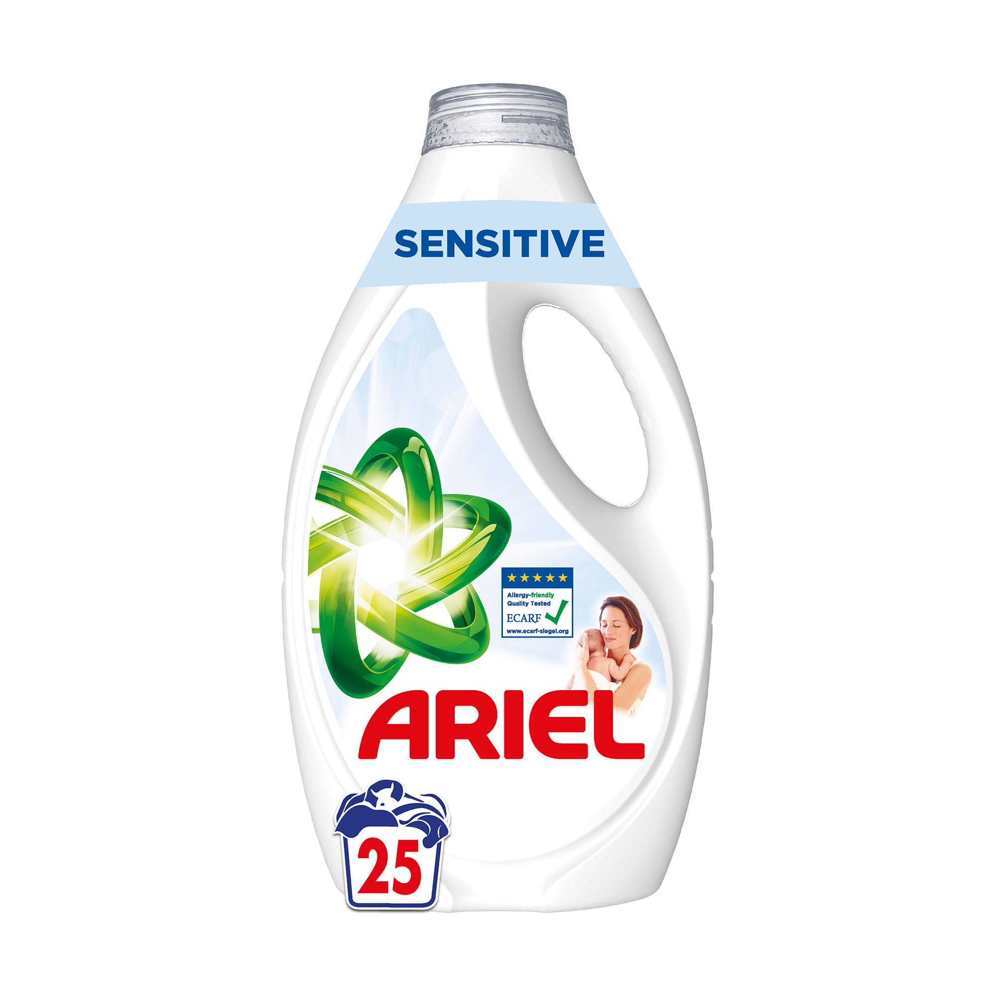 Гель для прання ARIEL Sensitive для чутливої шкіри, 25 циклів прання, 1.125 л